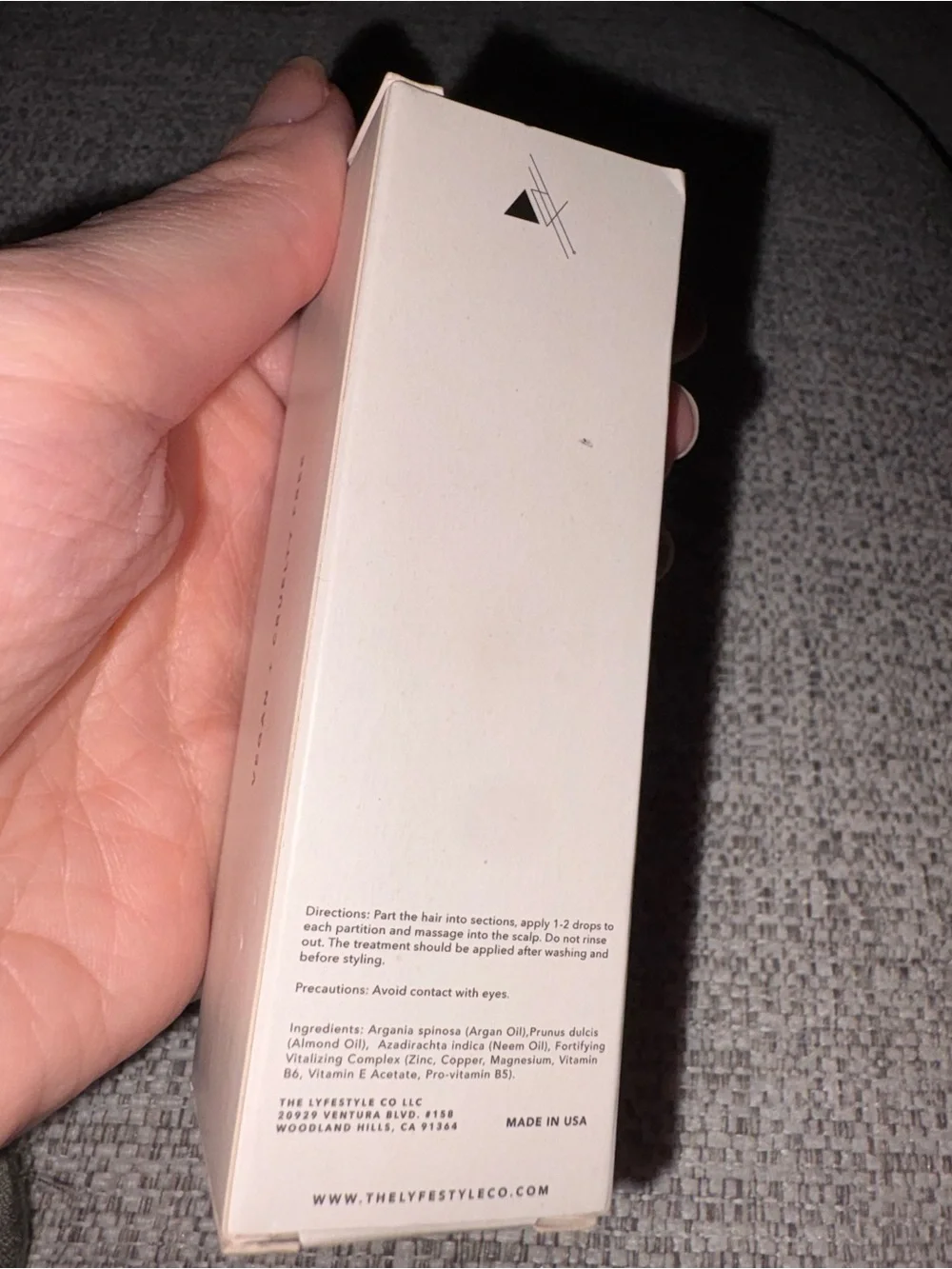 The LyfeStyle Co. Detox Hair Serum - Cream/Black Packaging
